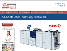 Tablet Screenshot of performancegroupusa.com